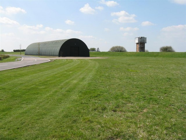 Old airfield buildings at Thurleigh