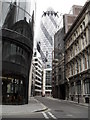 Looking from Fenchurch Costa towards The Gherkin