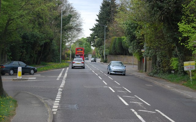 The junction of Church Rd and Beacon Rd (A26)