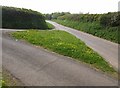 Lane junction near Woolmersdon