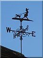 Weather vane on a barn at Askerton Castle