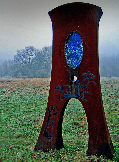 Eye-Glass Sculpture on the Irwell Valley Trail