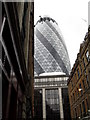 The Gherkin as seen from Mitre Street