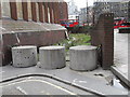 TQ3381 : Curious concrete blocks in Little Somerset Street by Basher Eyre