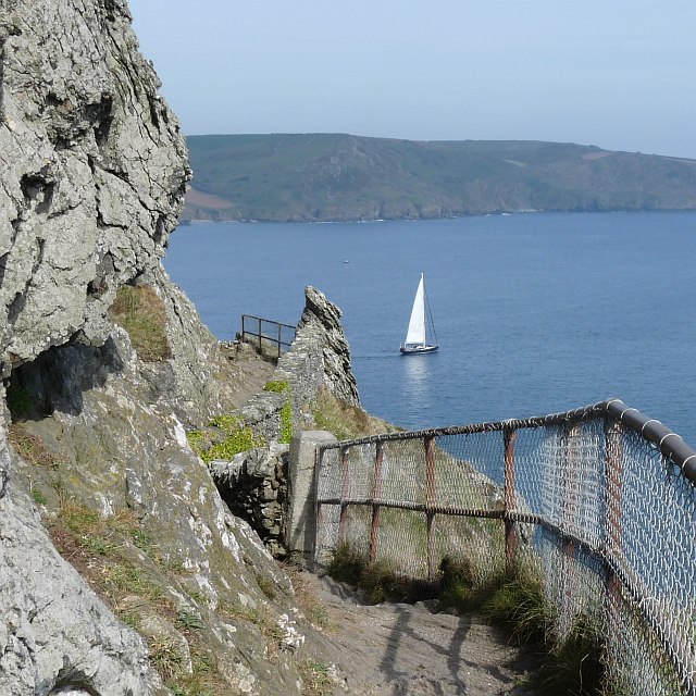 The South West Coast Path at Sharp Tor