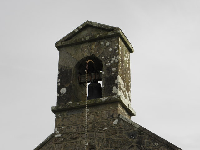 The bell tower at Desertcreat Church of Ireland