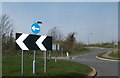 The Abererch roundabout on the A497