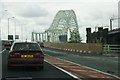 Approaching the Runcorn Bridge from Widnes