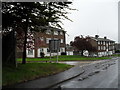 Rectory Farm Road on a rainy Sunday morning