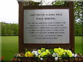 Chatterton Park Entrance Plaque