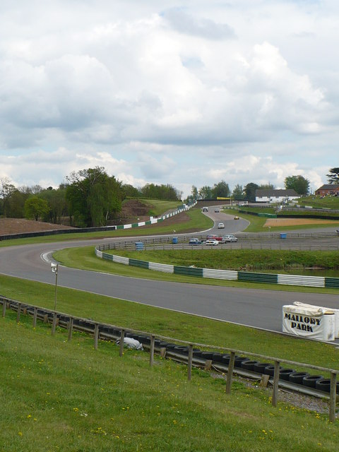 View from the banks, Mallory Park