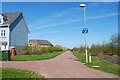 Footpath and cycle path along Cherque Way