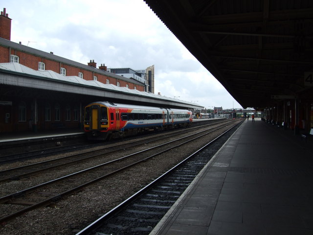 Train at Nottingham Station