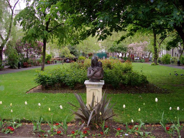 Mother & Child statue, Queen Square gardens, WC1