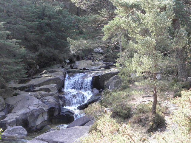 Waterfall on The Glen River in Donard Forest , Newcastle
