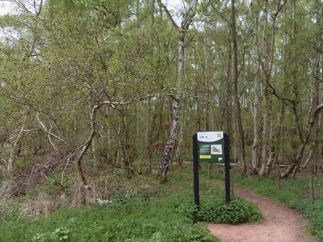 Start of footpath into nature reserve
