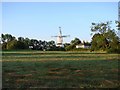 Saxtead post-mill in the early morning light