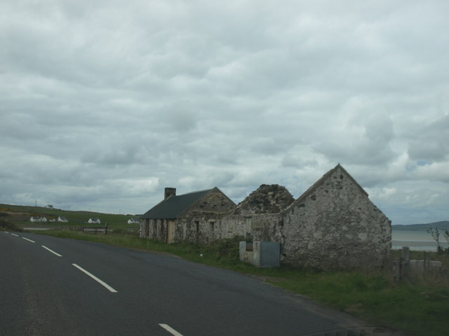 Derelict houses at Pennycraig