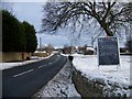 The A67 leaving Gainford to the east