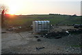 R2970 : Farmyard at dusk by Graham Horn