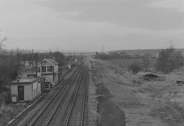 wath central signal box mid 1980's © john ambler