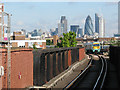 Train approaching South Bermondsey