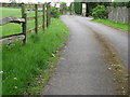 Driveway and gates to Upper Westbrook Hall Farm