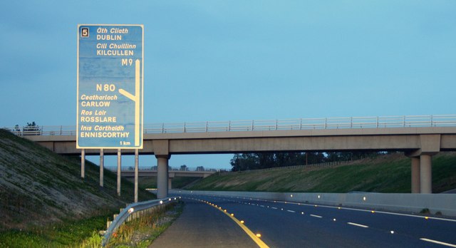 The M9 Carlow bypass, County Carlow