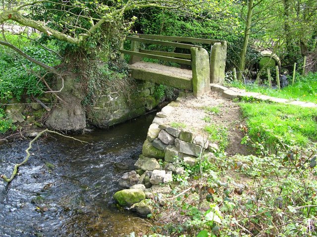 Stone bridge over the River Amber