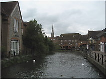 SU1430 : River Avon in Salisbury by Chris Heaton