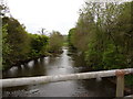 The view upstream from Kersham Bridge on the river Taw