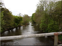 SS6613 : The view upstream from Kersham Bridge on the river Taw by Roger A Smith