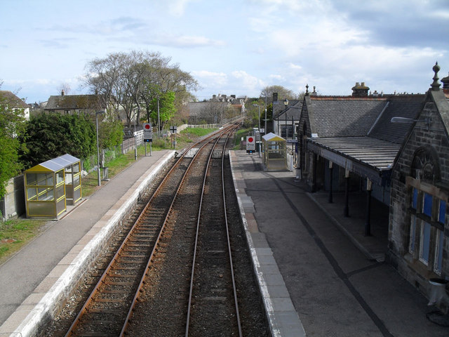 Brora station from footbridge