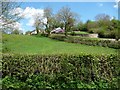 Hillside and farmhouse