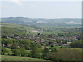 Hillside view of Kingston village