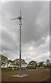 Wind turbine at Sopley Primary School, Ripley