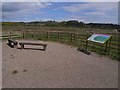 Benches and information board