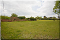 Field and ruin beside Ringwood Road, Sopley