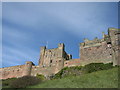 Bamburgh Castle from below