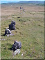 V3575 : Stones marking track across bog from Coosgorm by Richard Smith