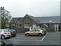 Car park and Solid Rock Cafe, Clease Meadows, Camelford