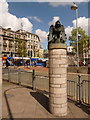 Sheffield: winged lion on Castle Square