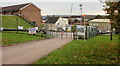 Entrance road to Court Farm Treatment Works