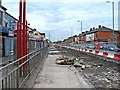 Manchester Metrolink  construction in Manchester Road (A662)