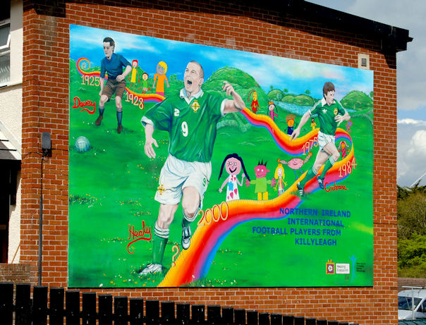 Football mural, Killyleagh (1)