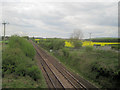 Andover Salisbury Railway line from A338 bridge