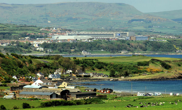 Brown's Bay, Islandmagee and Larne Lough © Albert Bridge cc-by-sa/2.0 ...