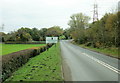 Usk road from Caerleon approaches Monmouthshire