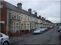 ST1774 : Terraced houses, Penhevad St, Cardiff by John Lord