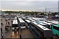 The coach park at Wembley Stadium